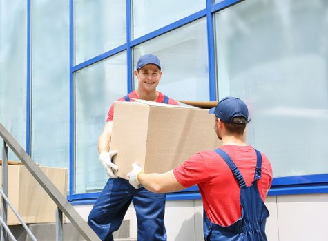 Office furniture relocation in a Finchley commercial building