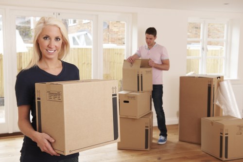 Charity donation items being prepared for reuse after a Finchley move