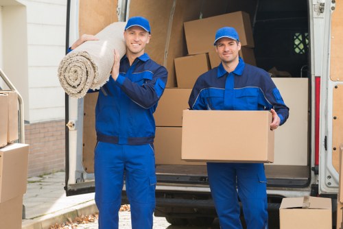 Man with a van helping with a residential move in Finchley