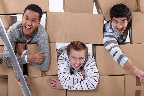 Removal team handling a household move in Finchley