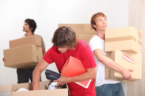 Packing and loading items into a moving truck in Finchley