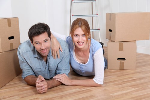 Packing and preparation for a Finchley removal van move