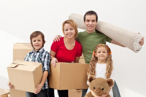 Local moving team handling a flat move in Finchley